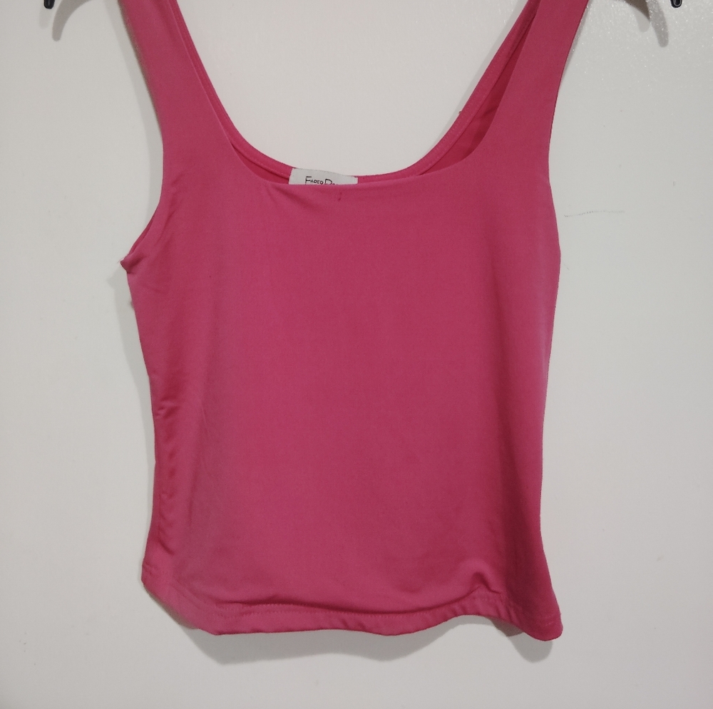 Elegant Crop Pink Tank Top Top Juniors/Womens